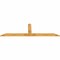 Ekena Millwork Portland Timber Gable Bracket, Western Red Cedar, 108"W x 31 1/2"H x 2"D x 6"F, 7/12 Pitch GBW108X31X0206POR00RWR - alternate 2